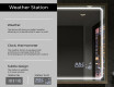 Taisnstūra formas vannas istabas spogulis ar LED apgaismojumu FrameLine L137 #8