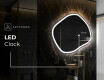 Neregulārais spogulis ar LED apgaismojumu dekoratīvs dizains R222 #9