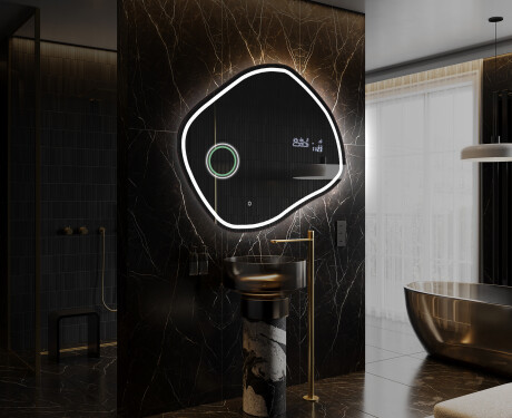 Neregulārais spogulis ar LED apgaismojumu dekoratīvs dizains R223 #10