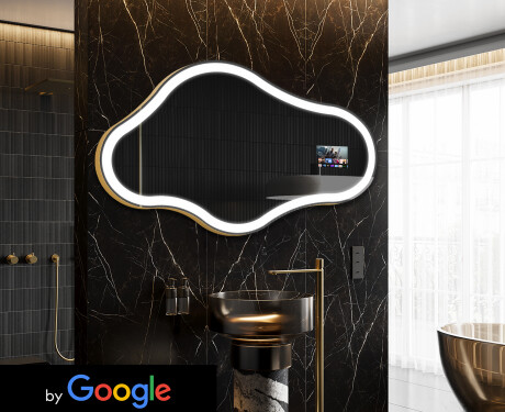 Lustro Asymetryczne Łazienkowe LED SMART C222 Google