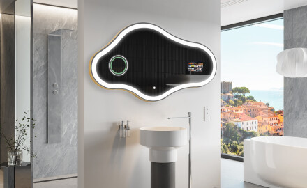 Lustro Asymetryczne Łazienkowe LED SMART C222 Google