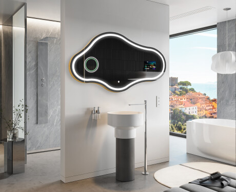Lustro Asymetryczne Łazienkowe LED SMART C223 Google #5