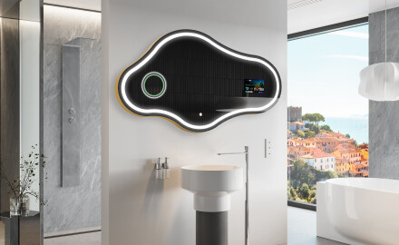 Lustro Asymetryczne Łazienkowe LED SMART C223 Google