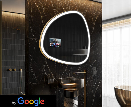 Inteligentne Lustro Nieregularne LED SMART J222 Google