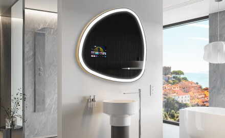 Inteligentne Lustro Nieregularne LED SMART J222 Google