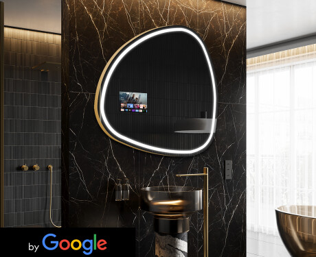 Inteligentne Lustro Nieregularne LED SMART J223 Google