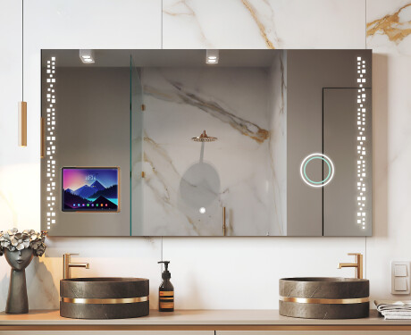 Moderns LED Spogulis ar iPad Displine L38 rāmi