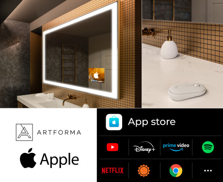 LED spogulis ar apgaismojumu un SMART Apple ekrānu L01 #2