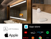 LED spogulis ar apgaismojumu un SMART Apple ekrānu L09 #2