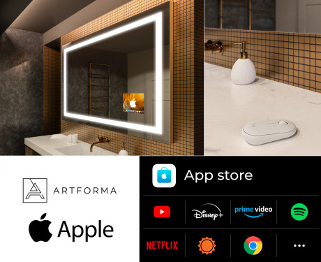 LED spogulis ar apgaismojumu un SMART Apple ekrānu L15 #2