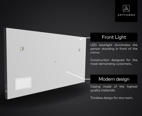 LED spogulis ar apgaismojumu un SMART Apple ekrānu L15 #5