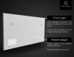 LED spogulis ar apgaismojumu un SMART Apple ekrānu L47 #5