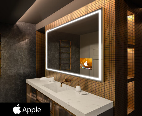 SMART izgaismots vannas istabas spogulis L49 Apple