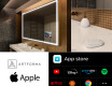 SMART izgaismots vannas istabas spogulis L49 Apple #2
