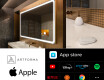 Prostokątne Lustro Łazienkowe Podświetlane LED Smart L138 Apple #2