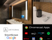Vieds vannas istabas spogulis ar LED apgaismojumu L02 Google sērija #2