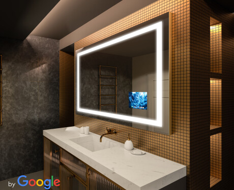 Inteligentne Lustro Łazienkowe Smart Google Z Oświetleniem LED L15