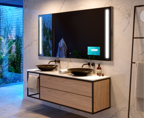 Inteligentne Lustro Łazienkowe Podświetlane Prostokątne LED Smart L02 Samsung #3