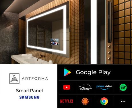 Inteligentne Lustro Łazienkowe Podświetlane Prostokątne LED Smart L15 Samsung #2