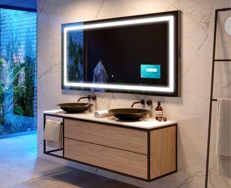 Inteligentne Lustro Łazienkowe Podświetlane Prostokątne LED Smart L15 Samsung #3