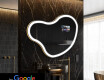 SMART neregulārs vannas istabas spogulis LED N222 Google