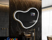 SMART neregulārs vannas istabas spogulis LED N223 Google