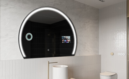 Lustro Półokrągłe Łazienkowe LED SMART W223 Google