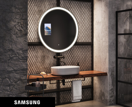 Apaļš burvju spogulis ar LED apgaismojumu L76 Samsung