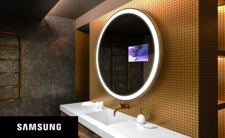 Inteligentne Lustro Łazienkowe Okrągłe LED SMART SAMSUNG L76