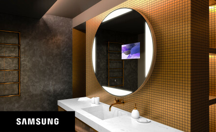 Inteligentne Lustro Łazienkowe LED Okrągłe L116 Samsung