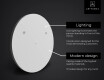SMART apaļais vannas istabas spogulis LED L156 Samsung #2