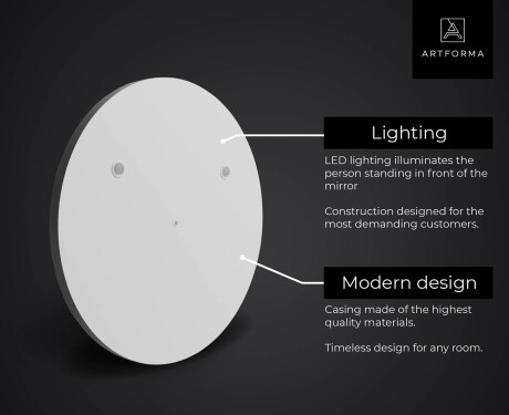 SMART apaļais vannas istabas spogulis LED L156 Samsung #2