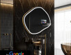 Nieregularne Lustro Łazienkowe LED SMART R223 Google