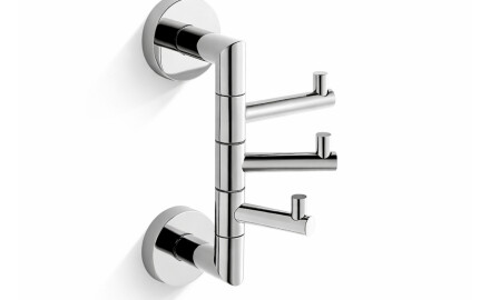 CLASSIC – dvieļu pakaramais / trīskārši regulējams / hromēts