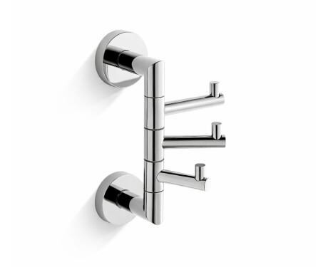 CLASSIC – dvieļu pakaramais / trīskārši regulējams / hromēts