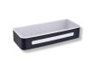 Groziņš 29x12x5,5 / matēti melns / balts plastmasas ieliktnis