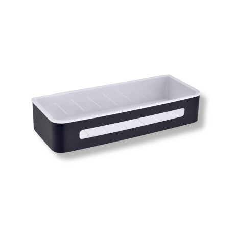 Groziņš 29x12x5,5 / matēti melns / balts plastmasas ieliktnis #1