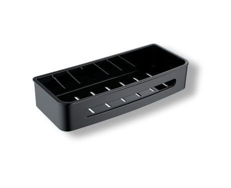 Groziņš 29x12x5,5 / matēti melns / melns plastmasas ieliktnis