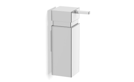 Šķidrā ziepju dozators 0,25 l / kvadrātveida / hromēts