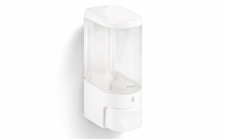 Šķidrā ziepju dozators 0,25 l / ABS, balts, spīdīgs