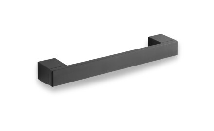 Taisns vannas istabas rokturis, 28 cm / matēti melns