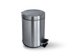 STANDARD apaļais pedāļu atkritumu grozs, 3 l, soft close / satīna tērauds