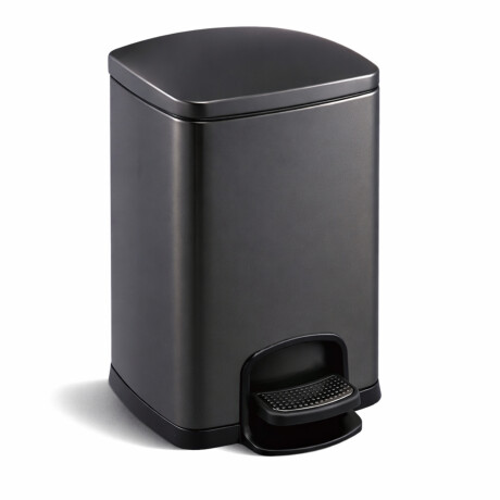 PREMIUM taisnstūra formas atkritumu grozs ar pedāļu, 20 L, ar „soft close” funkciju / matēti melns #1