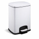 PREMIUM taisnstūra formas atkritumu grozs ar pedāli, 20 L, ar „soft close” funkciju / balts #1