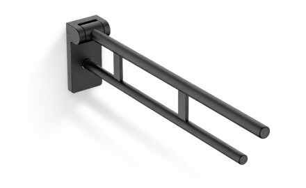 Atbalsta margas cilvēkiem ar invaliditāti, Ø32, nolaižamas, PREMIUM – 80 cm / nerūsējošais tērauds, matēti melns