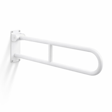 Atbalsta margas cilvēkiem ar invaliditāti, Ø32, izliektas, nolaižamas, STANDARD – 80 cm / nerūsējošais tērauds, matēti balts #1