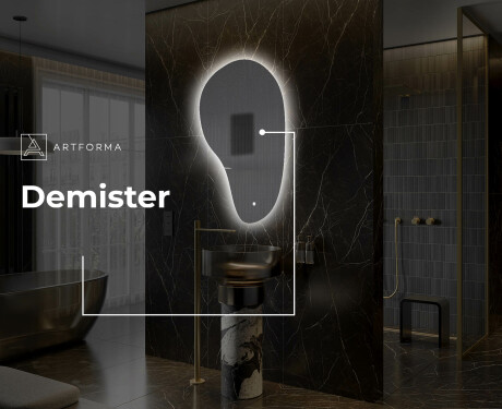 Neregulārais spogulis ar LED apgaismojumu, dekoratīvs dizains S221 #8