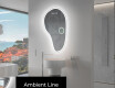 Neregulārais spogulis ar LED apgaismojumu dekoratīvs dizains S222 #2