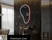 Neregulārais spogulis ar LED apgaismojumu dekoratīvs dizains S222 #3