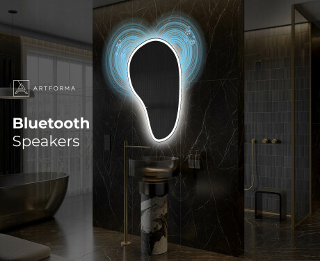 Neregulārais spogulis ar LED apgaismojumu dekoratīvs dizains S222 #6